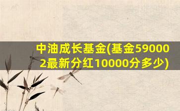 中油成长基金(基金590002最新分红10000分多少)
