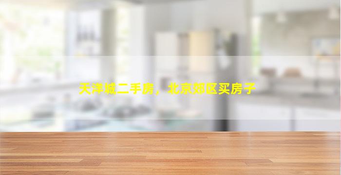 天洋城二手房，北京郊区买房子