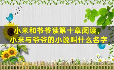 小米和爷爷读第十章阅读，小米与爷爷的小说叫什么名字