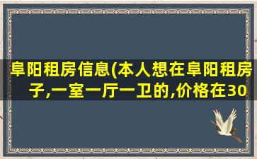 阜阳租房信息(本人想在阜阳租房子,一室一厅一卫的,价格在300左右一个月)插图